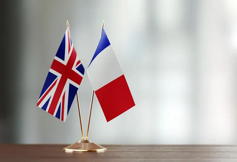 French british. Britain France relationship.