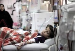 طفل مصاب في غزة