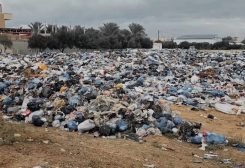 انتشار النفايات في غزة