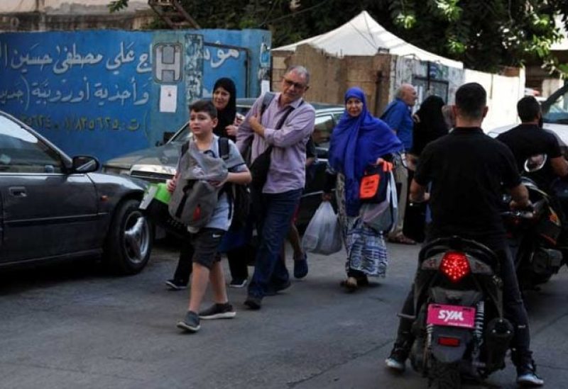 حركة نزوح في لبنان على خلفية العدوان الإسرائيلي