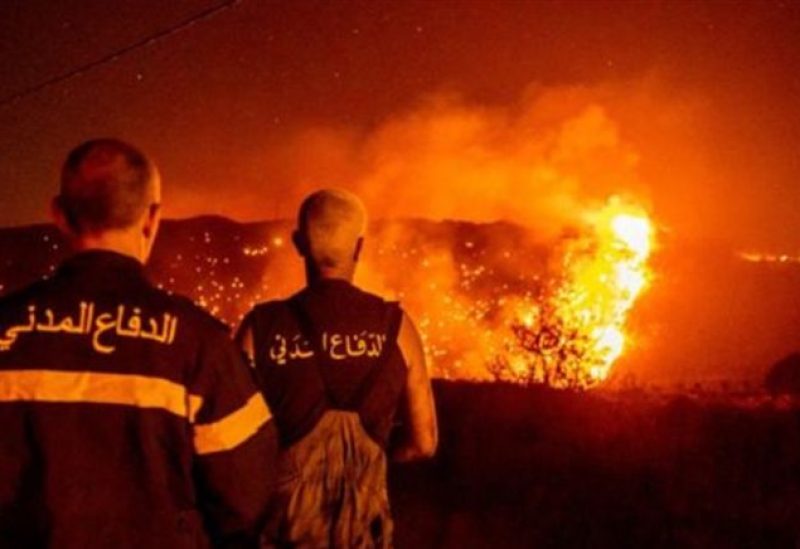 الحرائق في أحراج لبنان